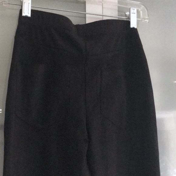 NWT Battalion Free People boutique black "suede" bell-bottoms S - Picture 4 of 5